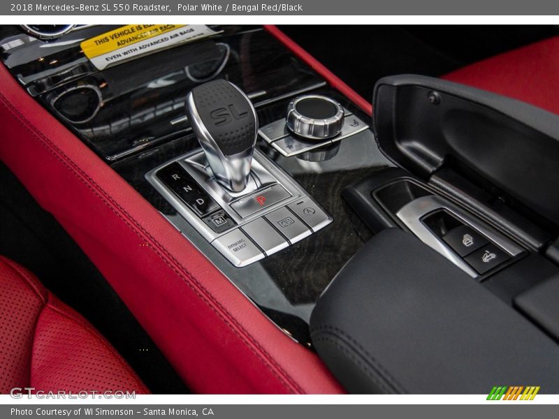 Controls of 2018 SL 550 Roadster