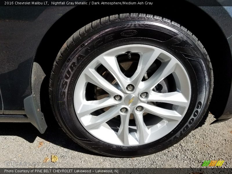 Nightfall Gray Metallic / Dark Atmosphere/Medium Ash Gray 2016 Chevrolet Malibu LT