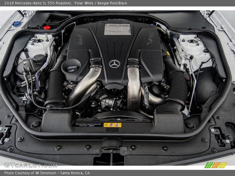  2018 SL 550 Roadster Engine - 4.7 Liter DI biturbo DOHC 32-Valve VVT V8