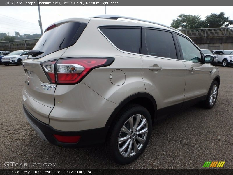White Gold / Medium Light Stone 2017 Ford Escape Titanium 4WD