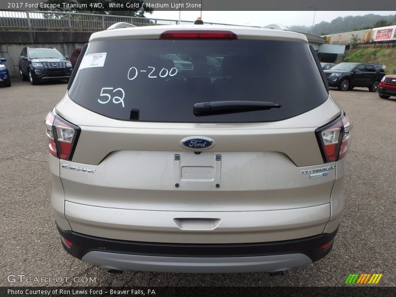 White Gold / Medium Light Stone 2017 Ford Escape Titanium 4WD