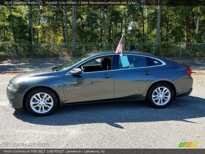 Nightfall Gray Metallic / Dark Atmosphere/Medium Ash Gray 2016 Chevrolet Malibu LT