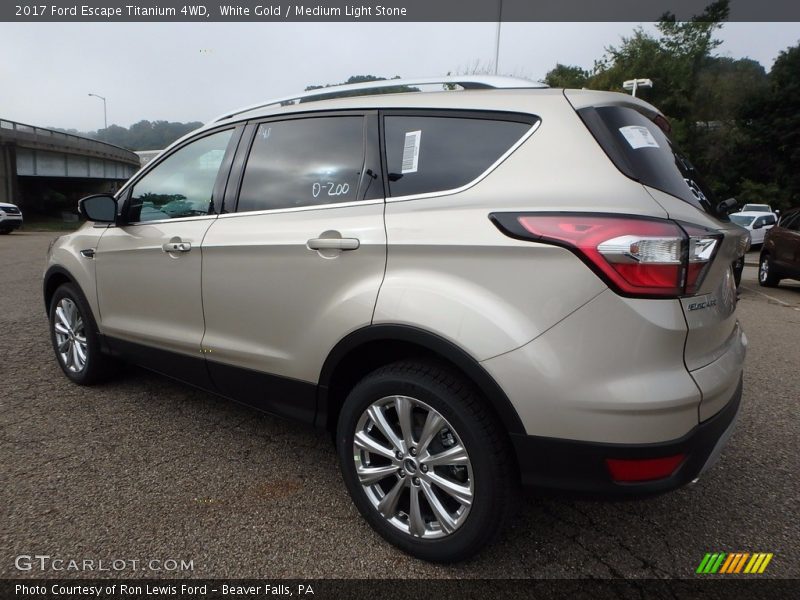 White Gold / Medium Light Stone 2017 Ford Escape Titanium 4WD