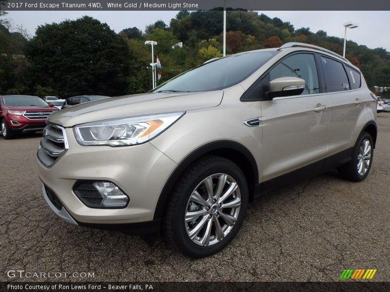 White Gold / Medium Light Stone 2017 Ford Escape Titanium 4WD