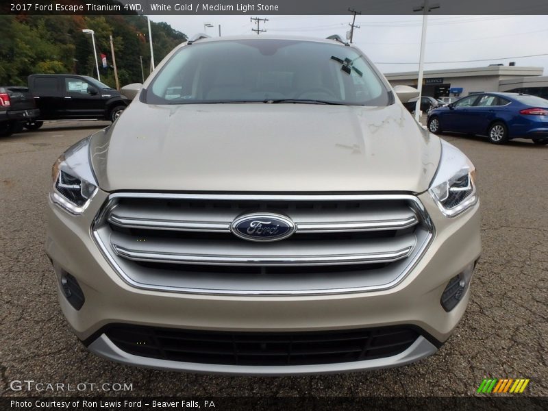 White Gold / Medium Light Stone 2017 Ford Escape Titanium 4WD