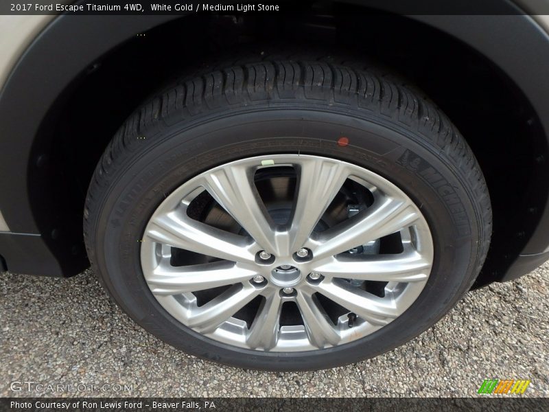 White Gold / Medium Light Stone 2017 Ford Escape Titanium 4WD