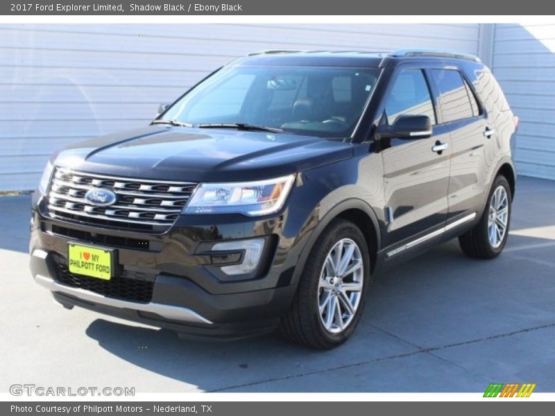 Shadow Black / Ebony Black 2017 Ford Explorer Limited