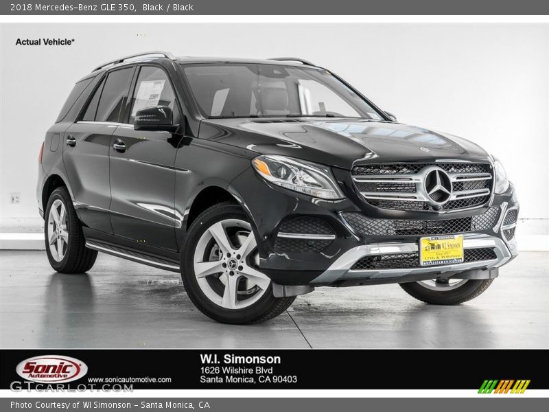 Black / Black 2018 Mercedes-Benz GLE 350