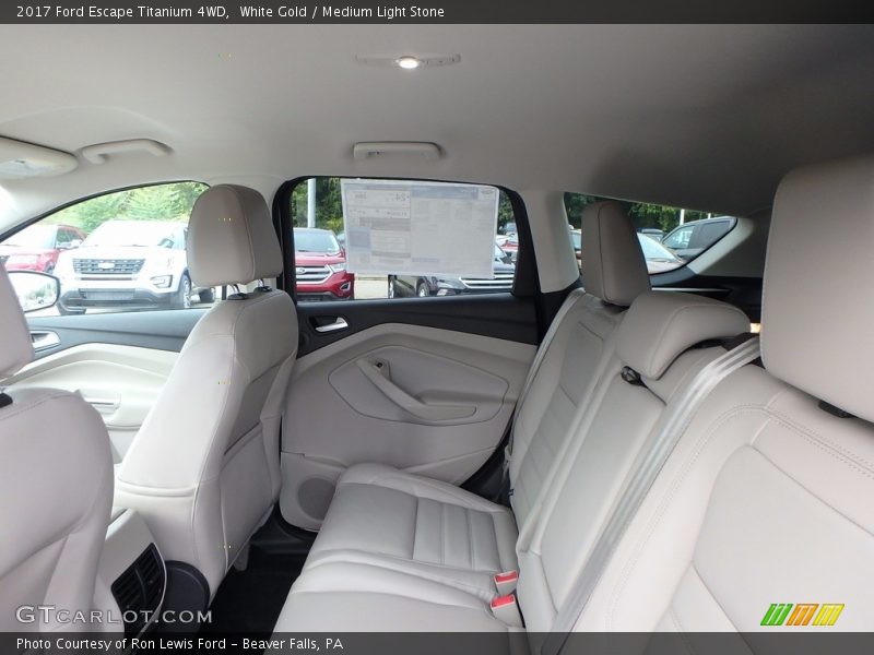 White Gold / Medium Light Stone 2017 Ford Escape Titanium 4WD