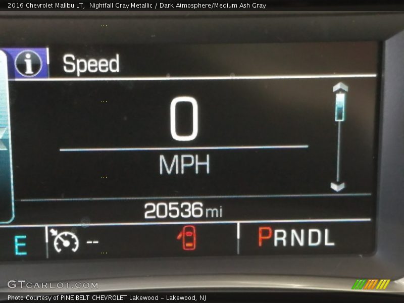 Nightfall Gray Metallic / Dark Atmosphere/Medium Ash Gray 2016 Chevrolet Malibu LT