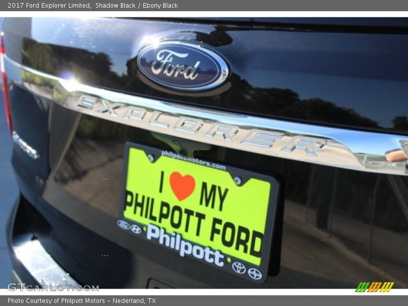 Shadow Black / Ebony Black 2017 Ford Explorer Limited