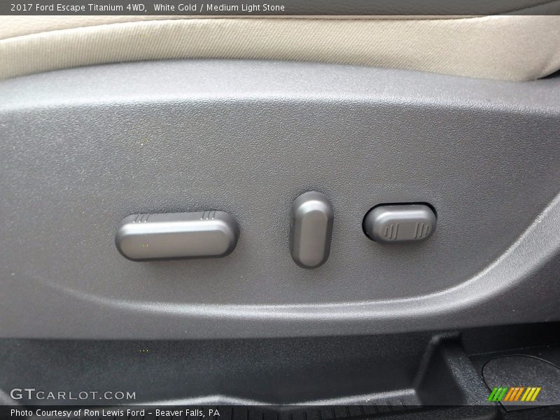 White Gold / Medium Light Stone 2017 Ford Escape Titanium 4WD