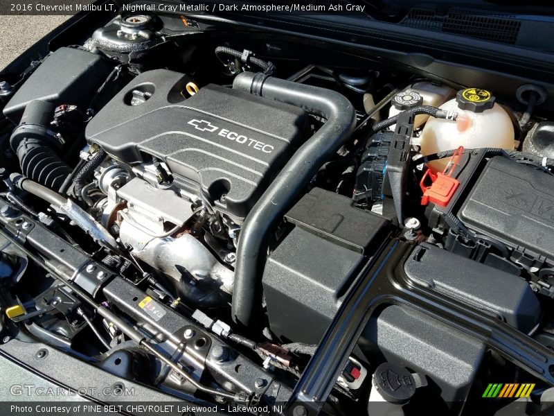Nightfall Gray Metallic / Dark Atmosphere/Medium Ash Gray 2016 Chevrolet Malibu LT