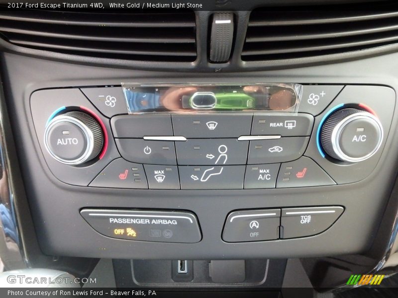 White Gold / Medium Light Stone 2017 Ford Escape Titanium 4WD