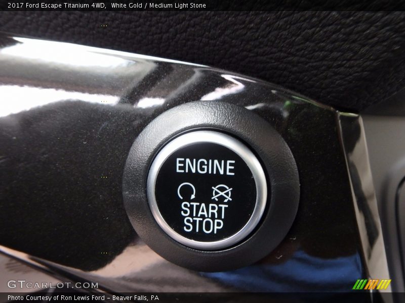 White Gold / Medium Light Stone 2017 Ford Escape Titanium 4WD