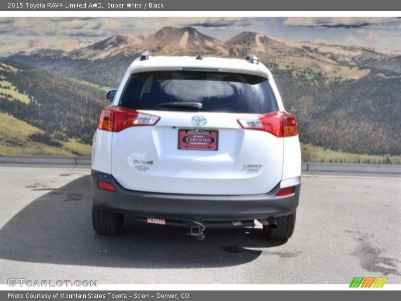 Super White / Black 2015 Toyota RAV4 Limited AWD