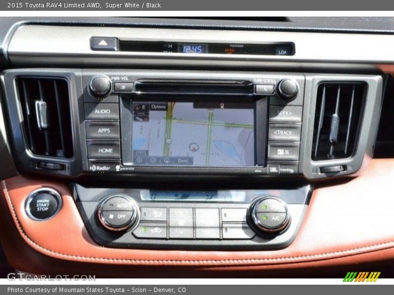 Super White / Black 2015 Toyota RAV4 Limited AWD