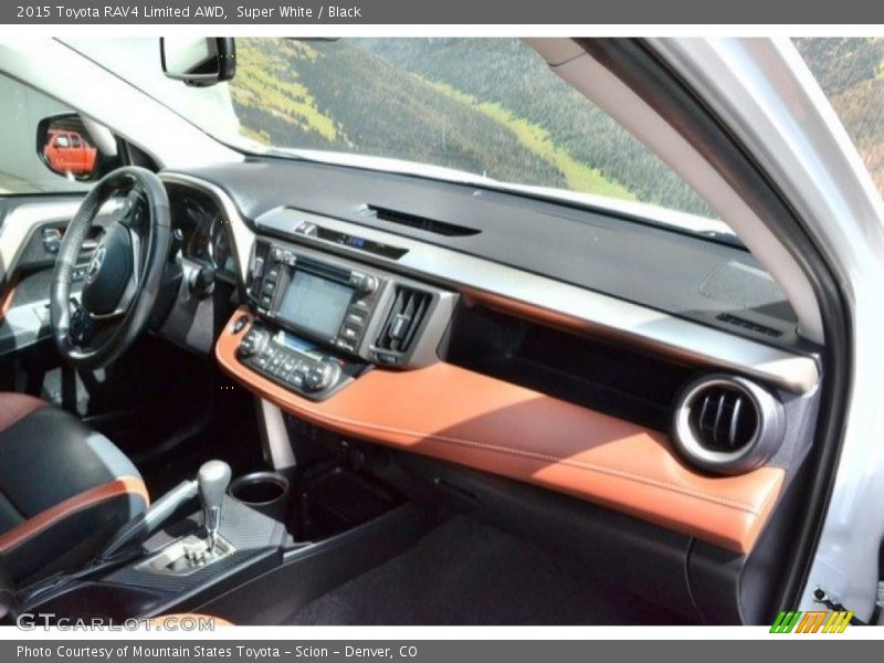 Super White / Black 2015 Toyota RAV4 Limited AWD