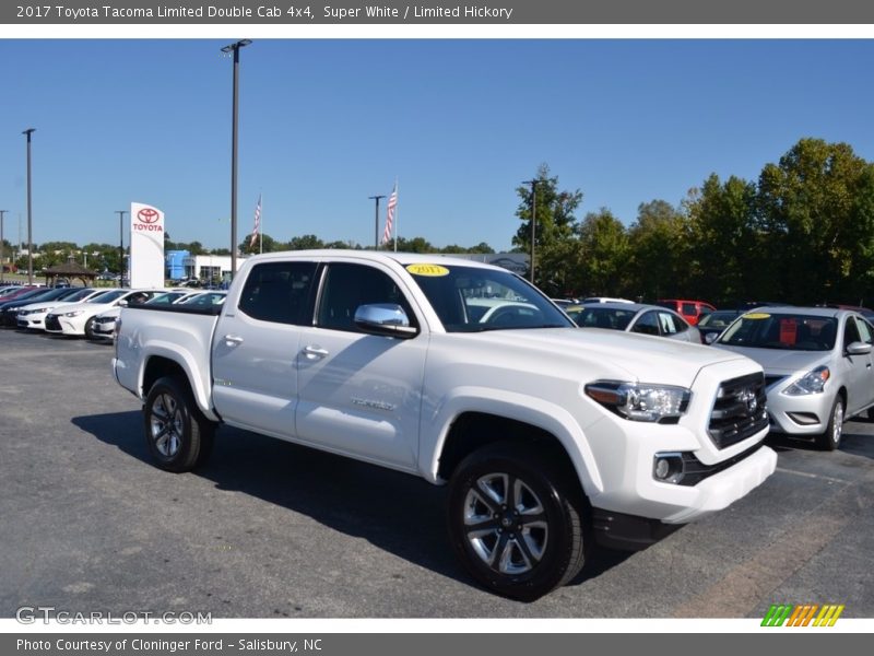 Super White / Limited Hickory 2017 Toyota Tacoma Limited Double Cab 4x4