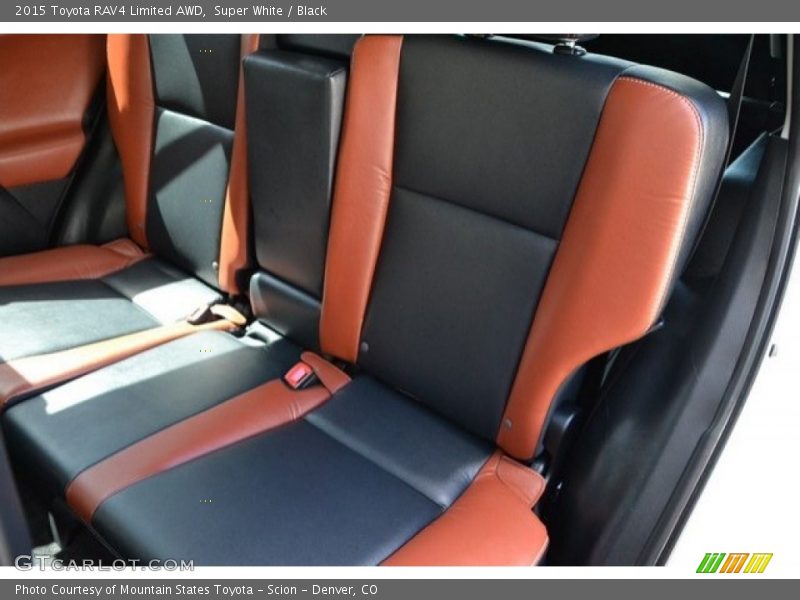 Super White / Black 2015 Toyota RAV4 Limited AWD
