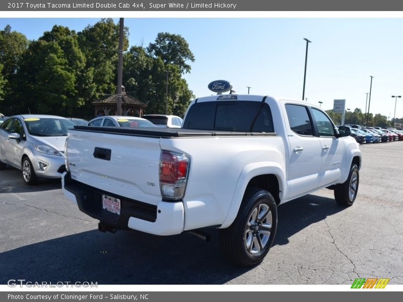Super White / Limited Hickory 2017 Toyota Tacoma Limited Double Cab 4x4