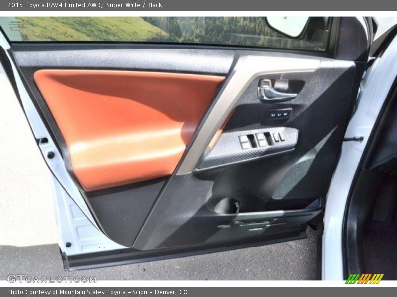 Super White / Black 2015 Toyota RAV4 Limited AWD
