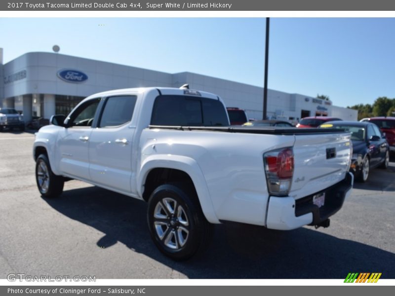 Super White / Limited Hickory 2017 Toyota Tacoma Limited Double Cab 4x4