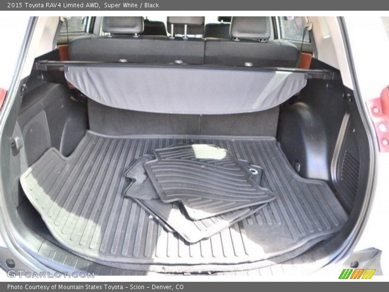 Super White / Black 2015 Toyota RAV4 Limited AWD