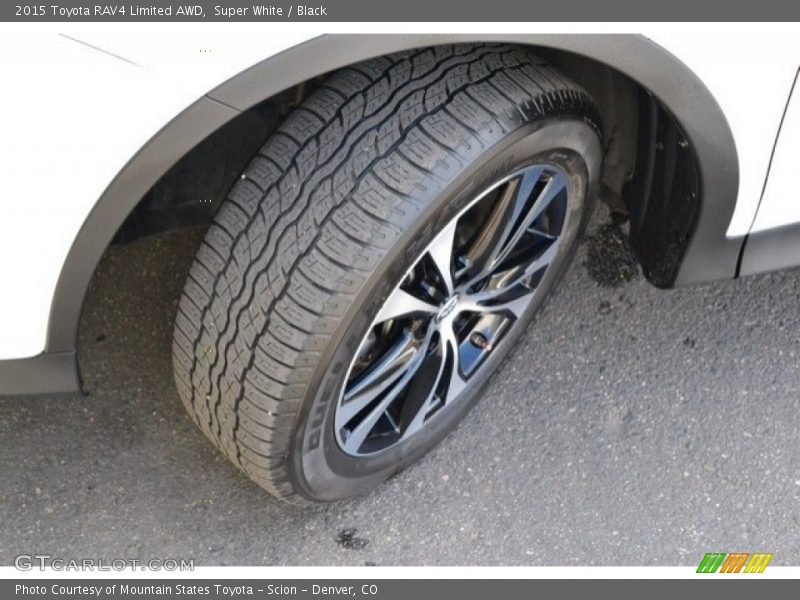 Super White / Black 2015 Toyota RAV4 Limited AWD