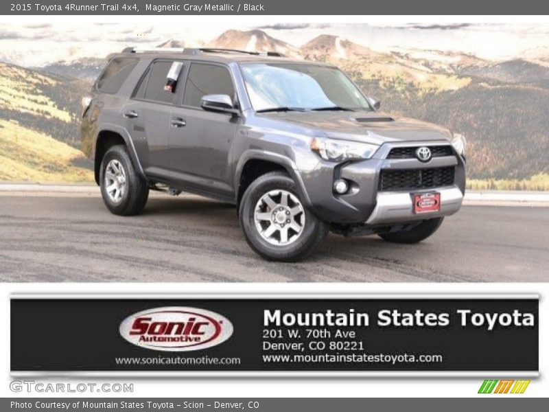 Magnetic Gray Metallic / Black 2015 Toyota 4Runner Trail 4x4
