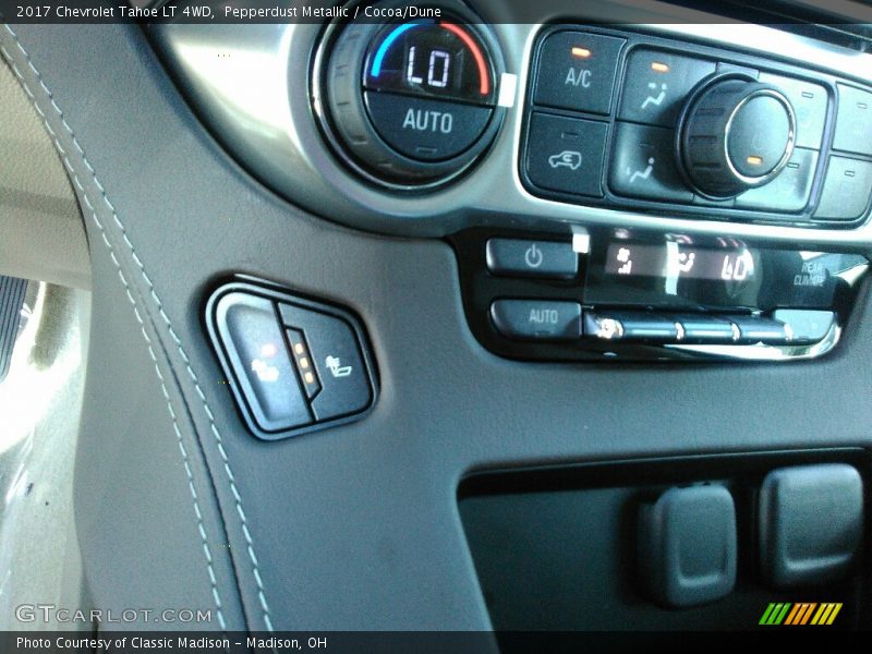 Pepperdust Metallic / Cocoa/Dune 2017 Chevrolet Tahoe LT 4WD