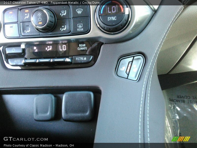 Pepperdust Metallic / Cocoa/Dune 2017 Chevrolet Tahoe LT 4WD