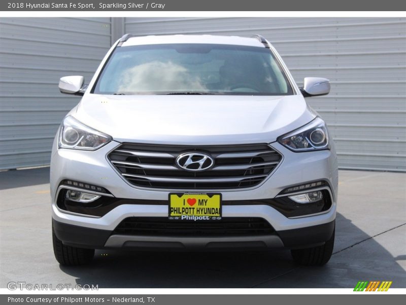 Sparkling Silver / Gray 2018 Hyundai Santa Fe Sport