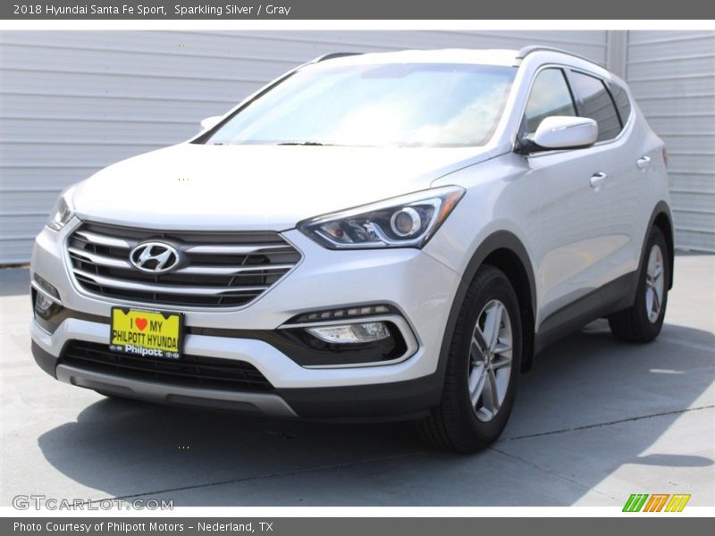 Sparkling Silver / Gray 2018 Hyundai Santa Fe Sport