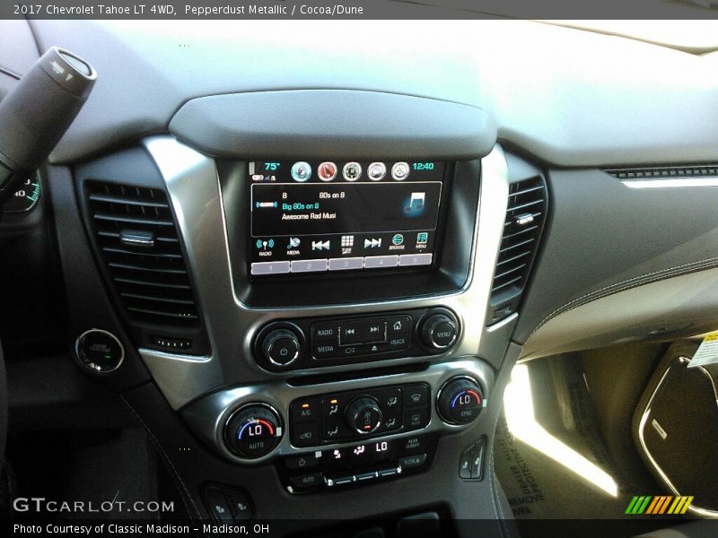 Pepperdust Metallic / Cocoa/Dune 2017 Chevrolet Tahoe LT 4WD