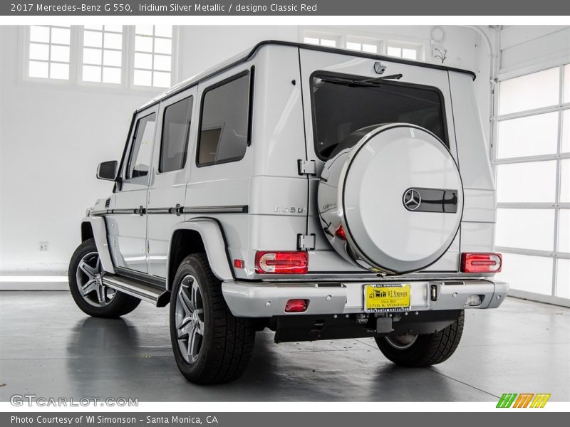 Iridium Silver Metallic / designo Classic Red 2017 Mercedes-Benz G 550