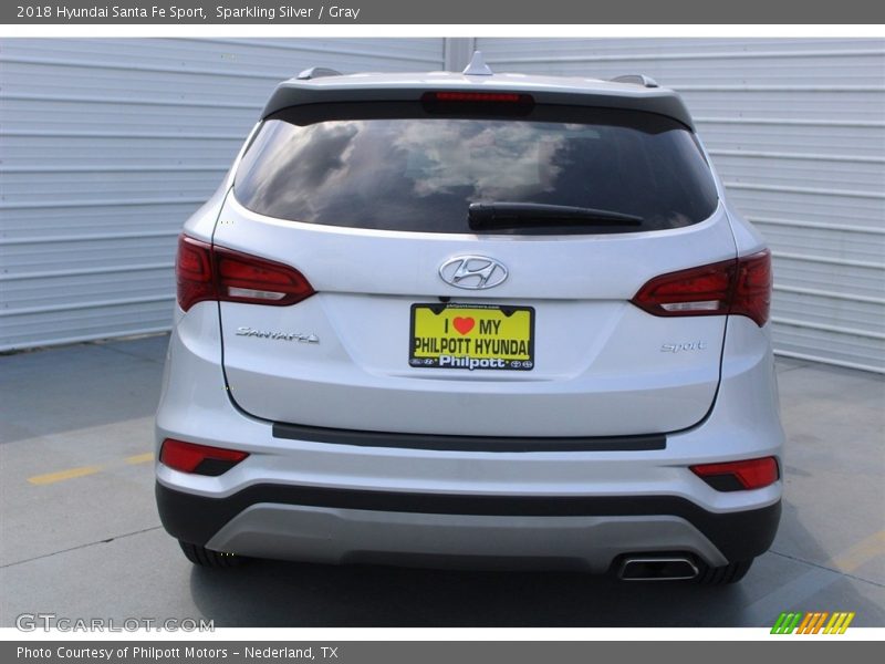 Sparkling Silver / Gray 2018 Hyundai Santa Fe Sport
