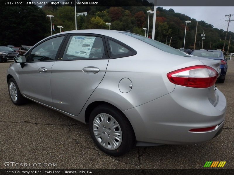 Ingot Silver / Charcoal Black 2017 Ford Fiesta S Sedan