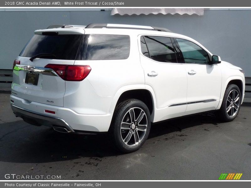 White Frost Tricoat / Cocoa/Shale 2018 GMC Acadia Denali AWD