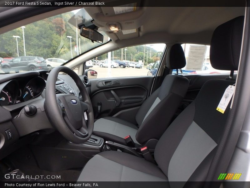Ingot Silver / Charcoal Black 2017 Ford Fiesta S Sedan