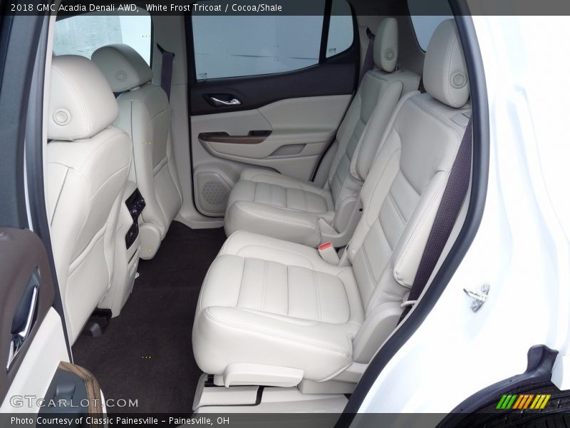 White Frost Tricoat / Cocoa/Shale 2018 GMC Acadia Denali AWD