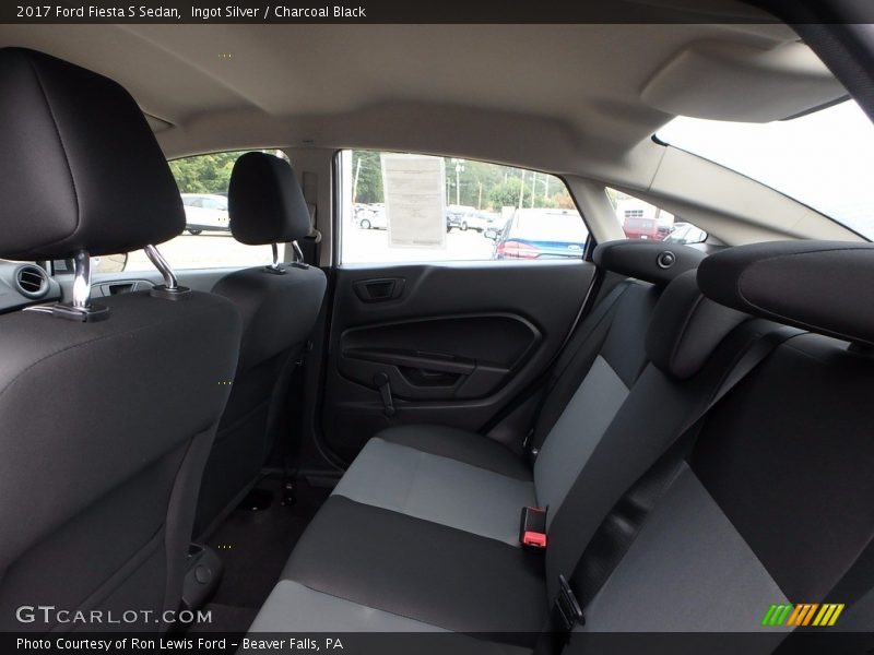 Ingot Silver / Charcoal Black 2017 Ford Fiesta S Sedan