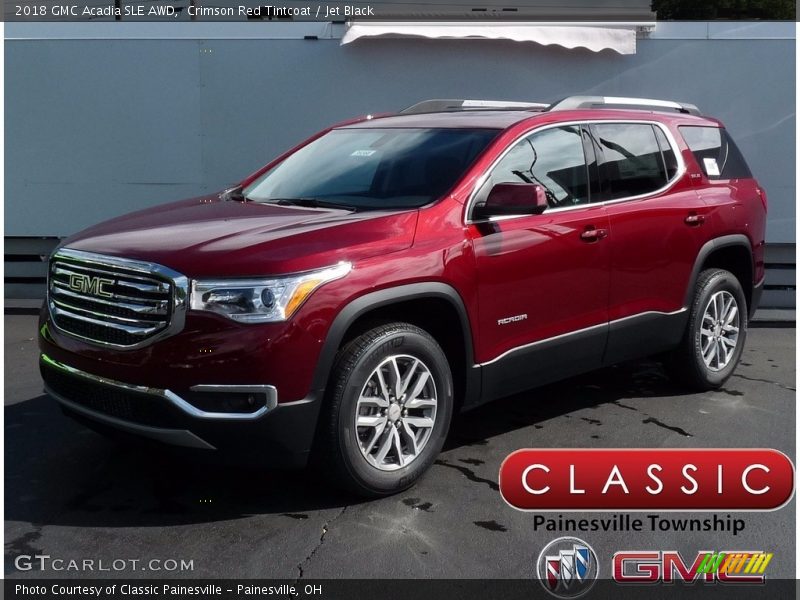 Crimson Red Tintcoat / Jet Black 2018 GMC Acadia SLE AWD