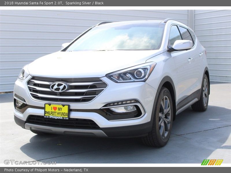 Sparkling Silver / Black 2018 Hyundai Santa Fe Sport 2.0T