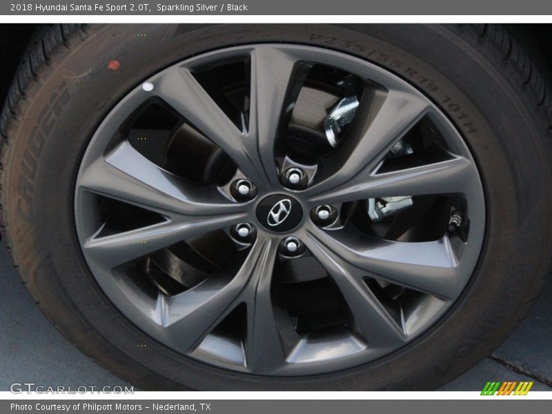 Sparkling Silver / Black 2018 Hyundai Santa Fe Sport 2.0T