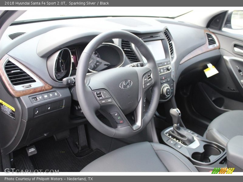 Sparkling Silver / Black 2018 Hyundai Santa Fe Sport 2.0T