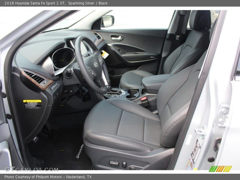 Sparkling Silver / Black 2018 Hyundai Santa Fe Sport 2.0T