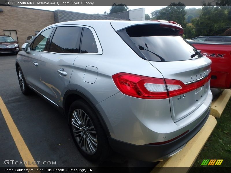 Ingot Silver / Ebony 2017 Lincoln MKX Reserve AWD