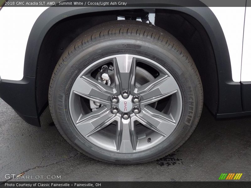 Summit White / Cocoa/Light Ash Gray 2018 GMC Acadia SLT AWD