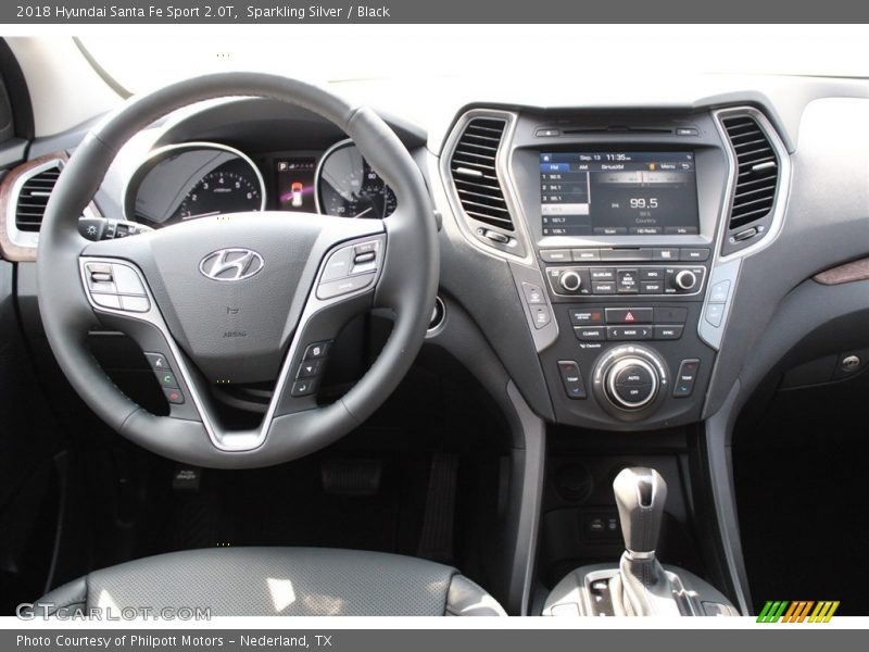 Sparkling Silver / Black 2018 Hyundai Santa Fe Sport 2.0T